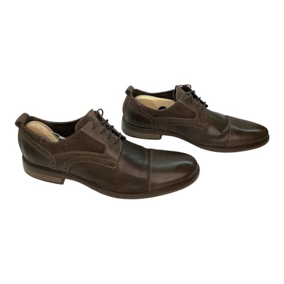 Rockport Brown Leather & Suede Oxfords Men's Size 13 - Picture 6 of 7